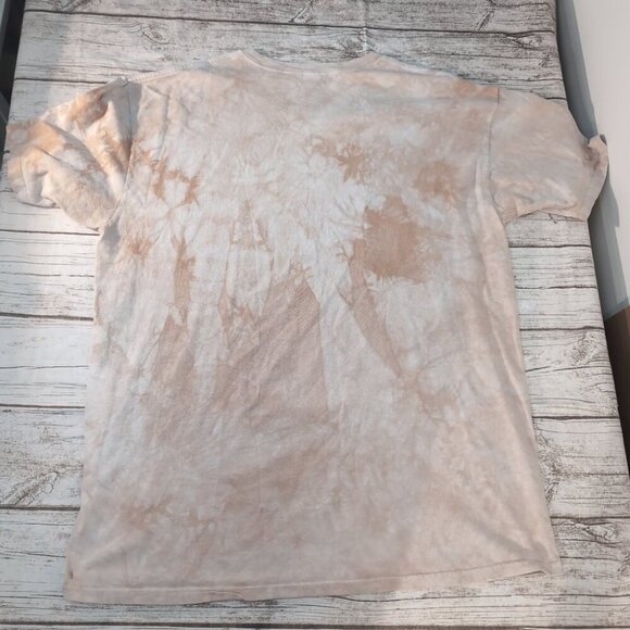 The Mountain Big Face Pug Dog Tee Beige Tie Dye Graphic T-Shirt – Men’s 2XL - Picture 8 of 9